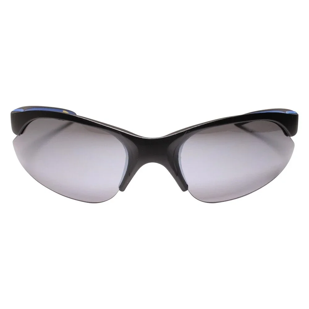 Black & Blue Frame Wrap Around Sport Sunglasses for Active Outdoor Lifestyles